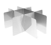 CIYODO Olla Dividida Acero Inoxidable 9 Compartimentos Separadores Reutilizables Multiusos Para Cocina Asiática Reunión y Estofado Picante