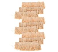 CIYODO Paja Sintética para Techo en Miniatura, 12 Piezas de 10 X 4 CM, para Proyectos de Arquitectura y Mesas de Arena