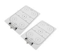 CIYODO Paquete De 2 Pizarra de Hockey para Entrenadores Portátil y Reutilizable Pizarra Blanca Borrable para Estrategias de Equipo Entrenamiento y Uso Partidos