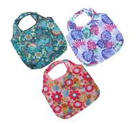 CIYODO Paquete de 3 Bolsas de Compras Grandes Y Plegables para Mujeres Y Hombres para Guardar El Teléfono Móvil La Billetera Y Los Cosméticos