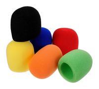 CIYODO Paquete De 6 Filtros De Parabrisas Para Micrófonos De Mano Accesorios Para Micrófonos De Escenario Ktv