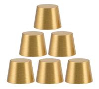 CIYODO Patas de Soporte de Latón 10 MM Almohadillas Antideslizantes para Tabla de Cortar y Bandeja de Madera Juego de 6 Piezas Accesorio para Muebles y Gabinetes Domésticos