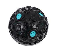 CIYODO Pelota Interactiva para Perros Pequeños Resistente y Chirriante Juguete Portátil para Entrenamiento Interior Materiales Seguros Colores Negro y Azul Mejorar Hábitos y Limpieza del