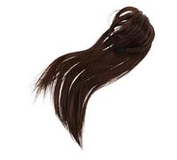 CIYODO Peluca con Diadema Trenzada Recta y Flequillo Color Marrón con Invisible y Clip Oculto Complemento para Mujer para Aumentar Volumen y Cubrir Canas y Zonas Finas