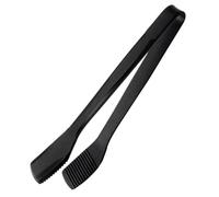 CIYODO Pinzas de Silicona para Comida Resistentes y Seguras para Asar Carne y Cocinar en Cocina o Banquetes, Diseño Negro Funcional y Duradero