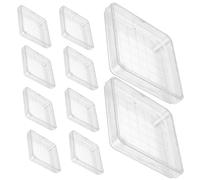 CIYODO Plato de cultivo placas de Petri cuadradas con tapa, 10 piezas, PS, 10 x 10 cm, para micología y biología en laboratorio