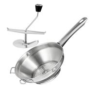 CIYODO Prensa Manual de Patatas Acero Inoxidable con Mango Antideslizante para Purés Caseros Trituradora Portátil para Patata Batata y Calabaza