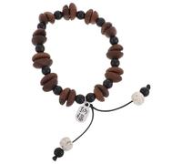 CIYODO Pulsera Elástica de Granos de Café Hecha a Mano para Apasionados del Café, Accesorio Natural Marrón con Aroma Intenso y Comodidad