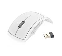 CIYODO Ratón Óptico Inalámbrico Plegable Ultrafino para Portátil, Ergonómico, 2,4 GHz, Plástico Resistente, Inalámbrico, Control Preciso para Pc y Portátil, Uso Oficina y Viaje