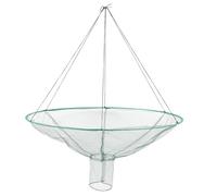 CIYODO Red de Pesca Plegable de Mano Blanca de 80 CM de Diámetro Trampa para Cangrejos y Camarones Red Abierta Práctica y Portátil para Pesca Río y Mar