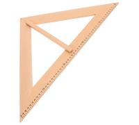CIYODO Regla de Madera para Enseñanza con Triángulo Isósceles Herramienta de Medición Reutilizable para Aula Soporte Didáctico para Dibujo Geométrico y Problemas Matemáticos