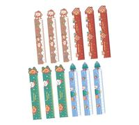 CIYODO Regla Flexible Magnética Estilo Navideño para Set de 12 Unidades Diseño de Reno Tamaño Pequeño Portátil y Resistente al Desgaste para Uso Escolar Hogar