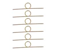 CIYODO Resorte de Torsión Ajustable y Compatibilidad Versátil para Tapa de Cubo de Basura, 6 Piezas de Zinc Niquelado Dorado Suave para Cubos de Cocina