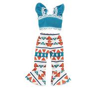 CIYODO Ropa de Muñeca de Conjunto de Vacaciones para Muñecas Incluye Blusa de Tirantes y Pantalones de Campana para Niñas y