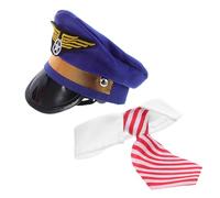 CIYODO Sombrero De Piloto Bordado Sombrero De Disfraz para Mascota para Perro para Perro De Rendimiento para Mascota Gorra