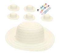 CIYODO Sombreros De Paja Para Decoración De Sombrero Para Suministros Para Manualidades Suministros De Fiesta Manualidades Para Colorear