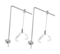 CIYODO Soporte De Luz Para Acuario De Aluminio Ajustable 15.74In Soporte Colgante Para Luz De Pecera Compatible Con Tanques De Agua Dulce Y Salada Fácil Instalación 2 Piezas
