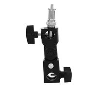 CIYODO Soporte para Linterna y Soporte de Flash Tipo Paraguas Portátil para Fotografía, Adaptador de Trípode Pequeño Compatible Cámaras DSLR, Base de Luz Estable Negra para Estudio