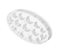 CIYODO Soporte para Tazas de Ovalado con Organizador de Plástico para Pigmentos Base Resistente para Materiales de Contenedor Multifuncional para Estudio de