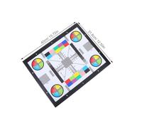 CIYODO Tabla de Prueba de Imagen 40X30 CM Adhesiva para Calibración y Alineación de Lentes Cctv Herramienta de Inspección y Enfoque para Cámaras de Seguridad Tarjeta de Prueba Óptica