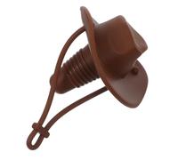 CIYODO Tapón de Silicona Forma de Sombrero Reutilizable y Hermético para Botellas Mini Sombreros Vaqueros para Manualidades y Decoración de Fiestas Western