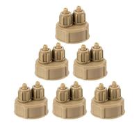 CIYODO Tapones de Botellas de Co2 6 Piezas Plástico Gris para Reactor Casero de Dióxido de Carbono Uso en Acuarios y Jardinería