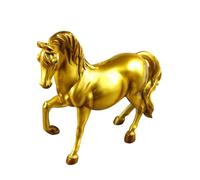 CIYODO Tarro de Ahorro Forma de Caballo Dorado de Resina, Alcancía Creativa para Niños Que Ayuda a Desarrollar Hábitos de Ahorro, Obsequio Delicado para Cumpleaños