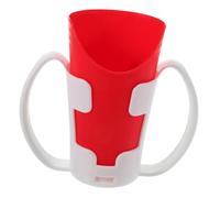 CIYODO Taza de Agua para Ancianos con Diseño Especial de Corte Vaso Plástico Resistente y Antiderrames Soporte para Coordinación Motora y Rehabilitación Lavavajillas con Asas para