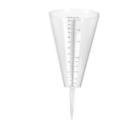 CIYODO Taza Medidora de Lluvia en Forma de Cono de Plástico Pp Base de Resistente y Riego Controlado para Estadísticas Meteorológicas y Agricultura