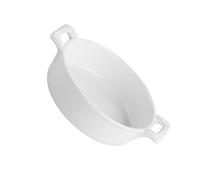 CIYODO Tazón de Sopa de Cerámica Blanco con Asas Dobles, 23 Cm, Cuenco Grande para Cocina Casera, Ensaladera y Platos Variados, Adecuado para Hogar y Restaurante