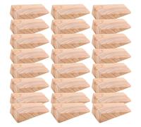 CIYODO Topes de Puerta de Madera en Cuña 40 Unidades, Bloque Triangular 7x3,7x1,9 Cm, Antideslizante y Resistente, Tope para Puertas Interiores en Oficinas, Apartamentos y
