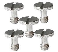 CIYODO Tornillo de Montaje 1/4 Pulgadas para Cámara DSLR y Trípode, Tornillo de Cabeza Plana y Liberación Rápida, Accesorio Profesional para Soporte de Luz y Cardán, Color Plateado, Pack