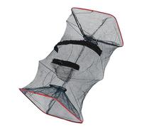 CIYODO Trampa Portátil para Cangrejos y Camarones Plegable de Nailon Estructura Metálica Red Reutilizable para Pesca al Aire Libre Ligera y Compacta para Camping y Pesca