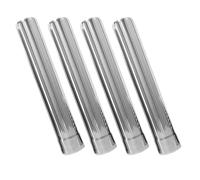 CIYODO Tubo de Chimenea de Acero Inoxidable para Estufa y Chimenea, Pack de 4 Piezas Diseño Interior Liso y Compatible para Camping y Estufas de Leña