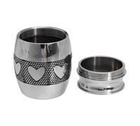 CIYODO Urna para Mascotas de Acero Inoxidable Duradera Pequeña y Portátil Cenicero para Mascotas Tapa Abierta Contenedor Urna Conmemorativa Adecuado para Conservar Cenizas de Perros y