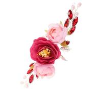 CIYODO Wedding Hair Band Peony Wreath With Simulated Flowers Adjustable Bridal Headband For Garden Weddings Outdoor Parties Chinese Style