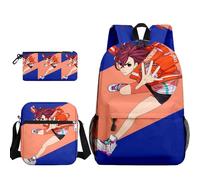 Ciyoulio Anime Okarun Momo Ayase Mochila + Bolso de Hombro + Estuche para Niños Mochila Escolar Set Turbo Granny Anime Mochila Escolar Adolescente Mochila Escolar, Tipo 7., 30x13x40 cm