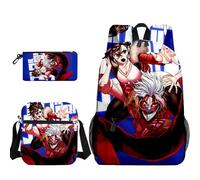 Ciyoulio Anime Okarun Momo Ayase Mochila + Bolso de Hombro + Estuche para Niños Mochila Escolar Set Turbo Granny Anime Mochila Escolar Adolescente Mochila Escolar, Tipo 8., 30x13x40 cm