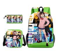 Ciyoulio Anime Okarun Momo Ayase Mochila + Bolso de Hombro + Estuche para Niños Mochila Escolar Set Turbo Granny Anime Mochila Escolar Adolescente Mochila Escolar, Tipo 10., 30x13x40 cm