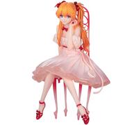 Ciyoulio Anime Whisper of Flower Figure Sentado Rei Ayanami Asuka Langley Soryu Figura Escritorio Anime Niña Figuras Linda Estatua de Manga Regalo