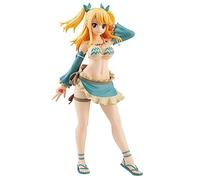 Ciyoulio Figuras de anime de Fairy Tail Lucy Heartfilia en traje de baño - Anime Swimsuit Figuras de manga niña Figuras Anime Escultura Decoración de mesa