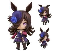 Ciyoulio Mnini Figuras de anime Pretty Derby Figura de acción Tokai Teio/Rice Shower Anime Estatua con Accesorios, Kawaii Anime Figura de Escritorio Coche Adorno de Anime