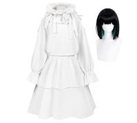 Ciyoulio Sua - Disfraz de cosplay blanco de Sua, ropa de juego de rol de anime para mujer, conjunto completo de disfraz para fiesta diaria, actuaciones en escenario, Halloween