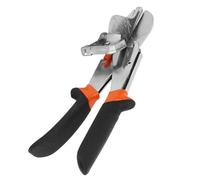 Cizalla cortadora de ángulos de acero ajustable reforzada, herramienta manual de corte multifuncional con hoja templada y hebilla de bloqueo para canales de madera y plástico de