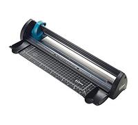 Cizalla de rodillo Avery A4 A4CT compacta, cortador de papel, color negro y verde azulado.