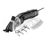 Cizalla eléctrica pesada profesional de 800 vatios, fader de lana, tijeras de lana afeitada, productos de belleza y animales ajustables de 6 velocidades, 13 cortadores de dientes rectos