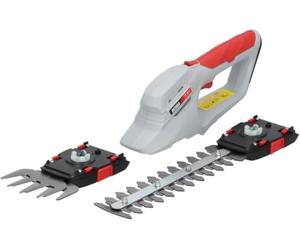 Cizalla para césped y Cortasetos inalámbricos Dedra 7,2 V, 2 en 1, batería 2000 mAh, Hoja de césped, 10 cm, Hoja Cortasetos 20 cm, Copa 8 mm, autonomía Aprox. 70 min