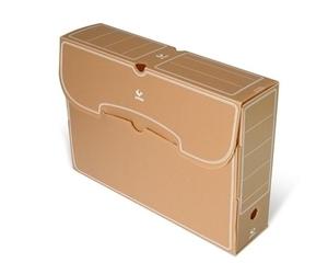 CJ.ARCHIV.DEFINIT.PP GRAFOPLAS Fº MARRON - Pack de 25 unidades