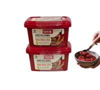 CJ Haechandle Gochujang 2 x 1 kg - Pack Doble de Pasta de Chile Coreana Fermentada ★ Picante Medio ★ Umami Dulce-Tradicional para Bibimbap, Tteokbokki, Marinados y Salsas | Marca Nº 1 en Corea