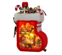 Cjeuxnr Kit de casa de muñecas de madera 3D, mini casa de muñecas en miniatura con muebles y LED, kits de manualidades para adultos y mujeres (TH56)